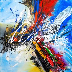 Abstract painting War Machine