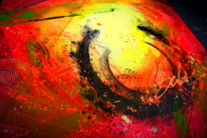 Autumn Burning-detail-peinture abstraite