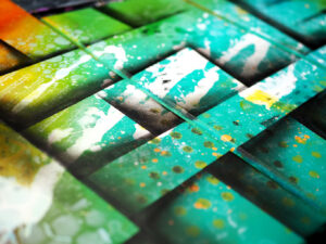 Wazer detail tableau abstrait