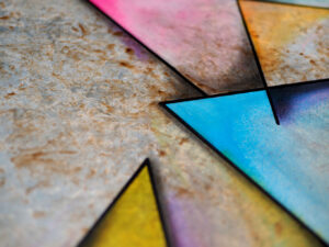 detail abstract Samen by painting John Beckley