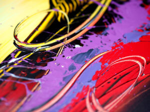 detail abstract painting Miro