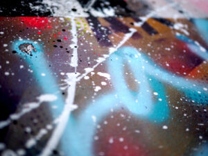 détail la vie est belle peinture