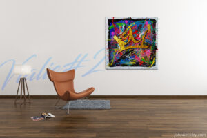 Vialis#2-tableau-abstrait-copyright-john-beckley-vue-salon