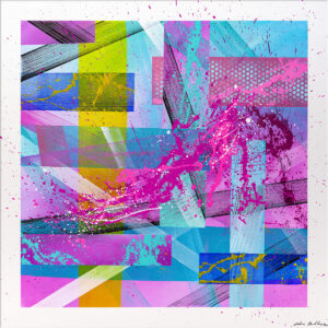 Acid night tableau abstrait copyright john beckley