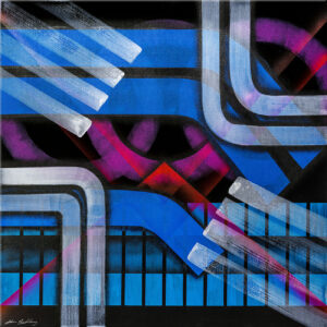 Antevenir-tempori-tableau-abstrait-john-beckley