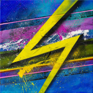 FULGUR abstract painting copyright john beckley