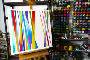 Milea-tableau-abstrait-copyright-john-beckley-detail-02