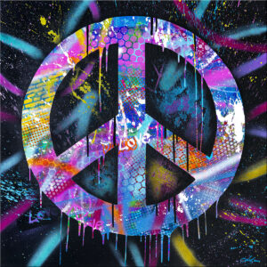 Peace tableau pop art copyright john beckley